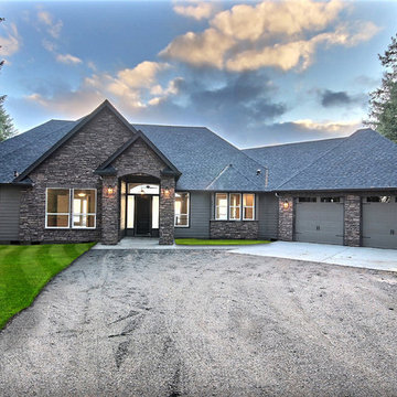 Front Exterior : The Daybreak - Super Ranch w/ Daylight Basement