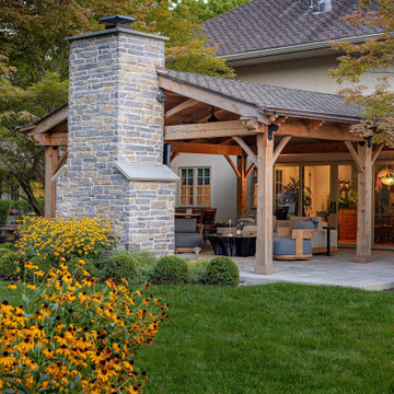 Haddonfield #7 - Rustic Pavilion with Fireplace