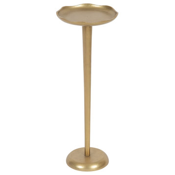 Alessia Round Drink Table, Gold, 8x8x22