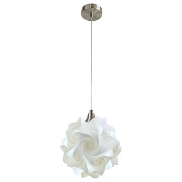 Hado Pendant Light, Nickel, Small