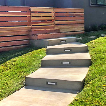 Concrete Steps with Lights