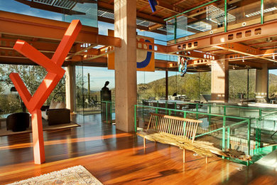 Inspiration for a contemporary living room remodel in Other