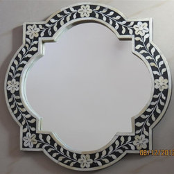 Delta Bone Inlay Mirror Frame - Picture Frames