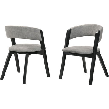 Rowan Accent Dining Chair (Set of 2) - Black Gray