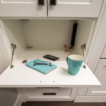 White Home Office and Wall Bed Display - Campbell Showroom