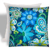 Wild Flower Indoor/Outdoor Zippered Pillow Cover With Insert