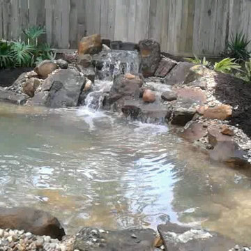 Michael's Backyard Pond with Waterfall and Bog Filter