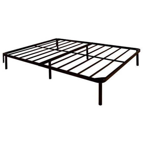 Furniture of America Nilda Industrial Metal Queen Bed Frame in Black