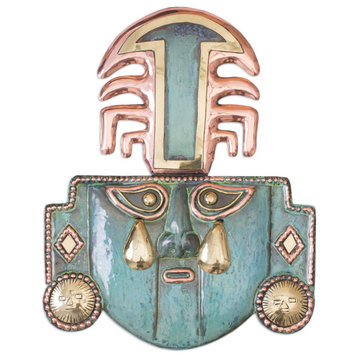 NOVICA Tears Of A God And Copper Mask
