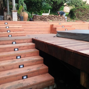 Redwood Deck(s) and Brickwork