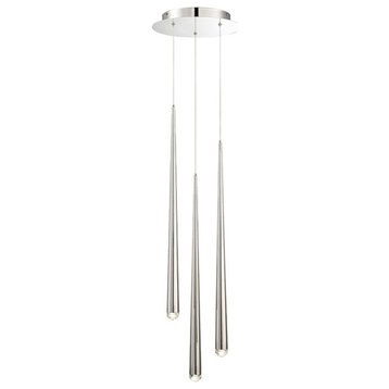 Modern Forms PD-41703R Cascade 3 Light 12"W LED Suspended Multi - Polished