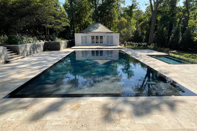 Pool and Spa with Zero Edge feature in Oyster Bay