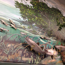 Bass Pro Shops Interior Decorating - Snook Fish Mounts Chasing Mullet Scene - Products