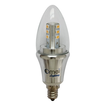 led candelabra bulb Dimmable 6-Pack E12 6w 60w incandescent candelabra bulb