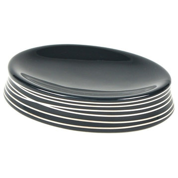 Round Soap Dish, Anthracite/Silver