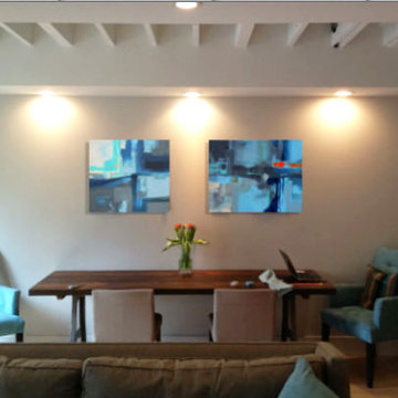 Commissioned art in Boston, Ma. USA 24"x50" by Victoria Kloch