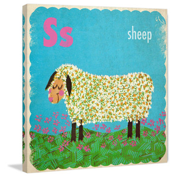 "Sheep" Painting Print on Canvas by Curtis