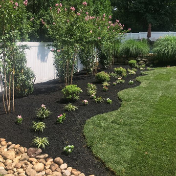 Flower Bed With Dry Stream