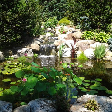 Ponds With Waterfalls