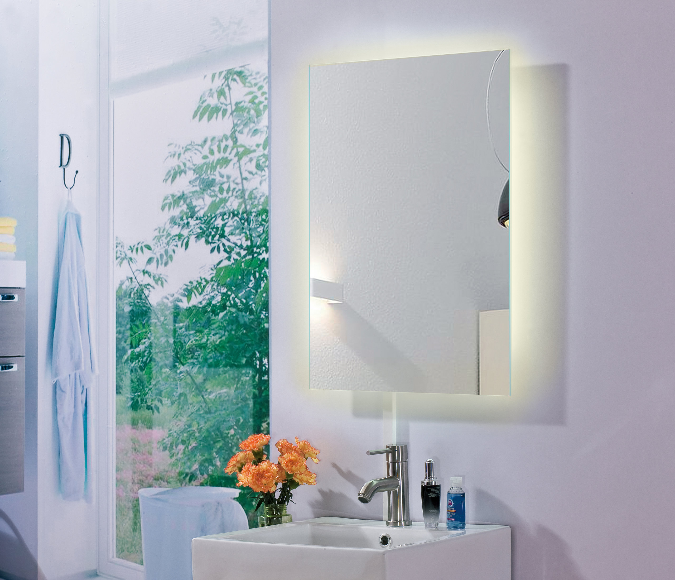 Aurora Backlit LED Mirror, 20"x30"x1.75"
