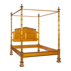 Palm Island Tallpost Bed in Maple - Beds