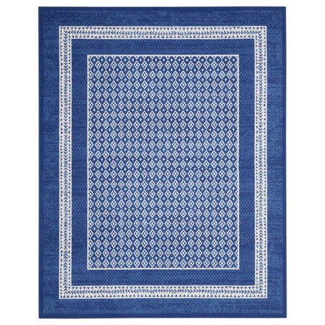 Nourison Whimsicle 8' x 10' Navy Farmhouse Indoor Area Rug