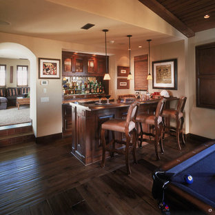 Photo of a mediterranean home cinema in Orange County.