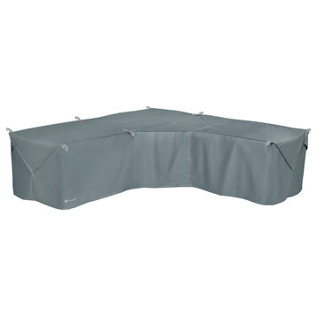 Classic Accessories Storigami Easy Fold V, Shaped Sectional Cover, Monument Gray