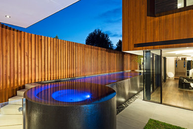 This is an example of a contemporary home design in Melbourne.