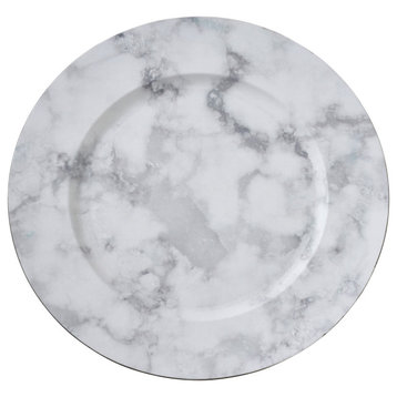 Marble Design Table Chargers, Set of 4