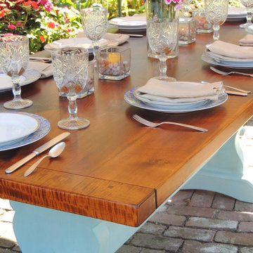 Reclaimed wood dining tables