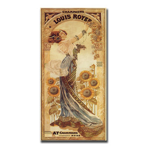 Champagne Delbeck 1910 Canvas Art By Louis Chalon Traditional Prints And Posters By Trademark Global