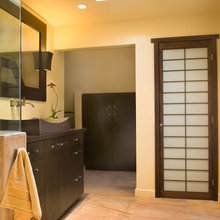 bathroom sink vanities / storage / shower