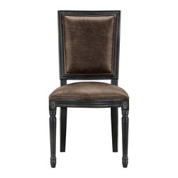 Adele Rubbed Black Dining Chair - Dining Chairs