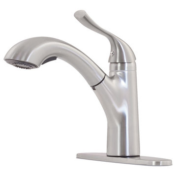 Topia Pull-Out Kitchen Faucet, Brushed Nickel