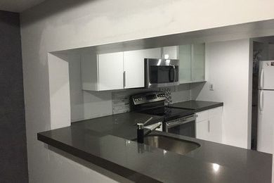 Inspiration for a modern home design remodel in Miami