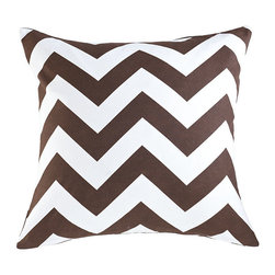 Chevron Pillow - Brown - Decorative Pillows