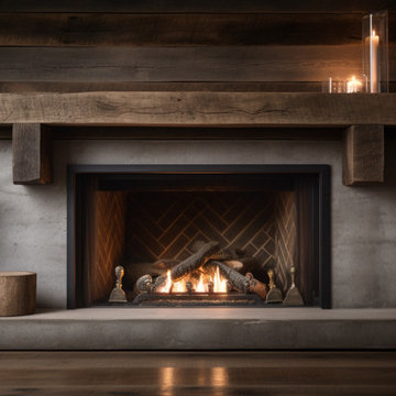 Gorgeous Fireplace Mantels with Wooden Corbels