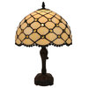 Amora Lighting AM120TL12B Tiffany Style Jewel Table Lamp 19 Inches Tall