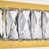 Elegant Lighting Monroe 24.4" Royal Cut Crystal Vanity Light in Gold