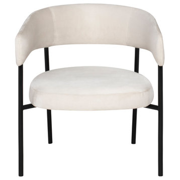 Cassia Chair Occasional, Champagne Microsuede