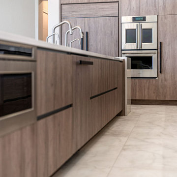 Massive Contemporary Two Tone Kitchen in West Bay
