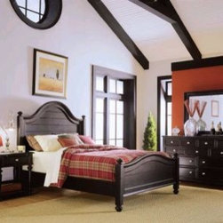 American Drew 919-312R-SET Camden Black Panel Bed Set Camden - Black - Panel Beds