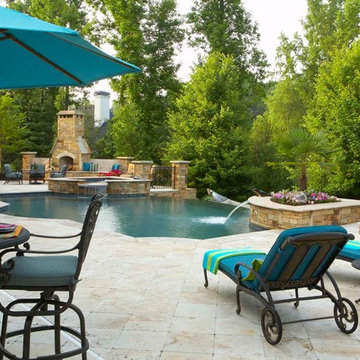 Atlanta Sugarloaf Traditional Outdoor Living Space