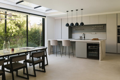 Design ideas for a contemporary kitchen in London.