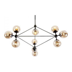 Modern Sputnik Chandelier 10 Lights Home Lighting Fixtures - Chandeliers