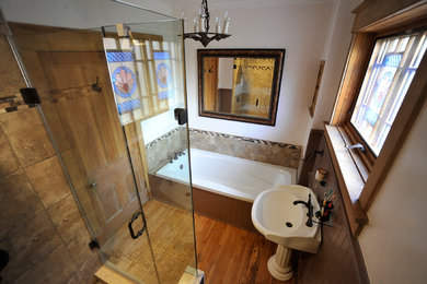 Inspiration for a transitional bathroom remodel in Toronto