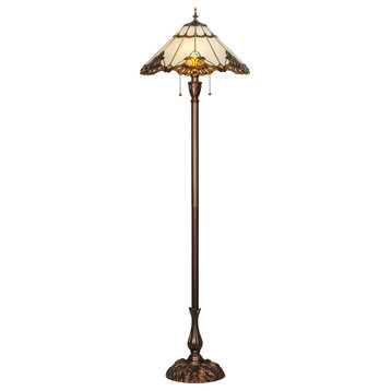 63H Shell with Jewels Floor Lamp