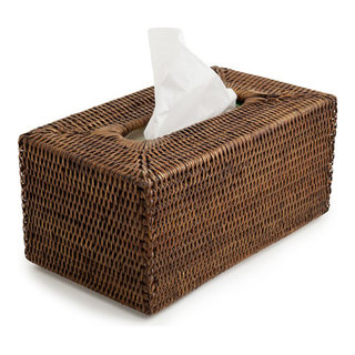 Rattan Tissue Box Square