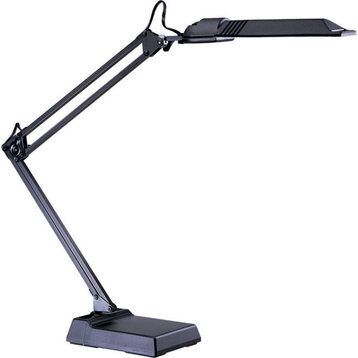 Fluorescent Spring Balanced Arm Desk Lamp, 36" Reach, w/ 13W Fluorescent Bulb